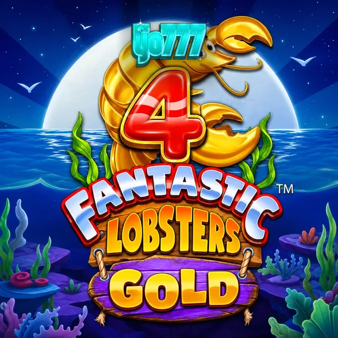 Tampilan visual slot 4 Fantastic Lobsters Gold dengan tema bawah laut yang cerah